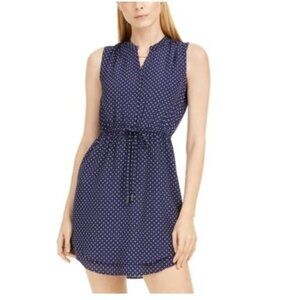 Maison Jules Printed Double-Hem Sleeveless Dress
